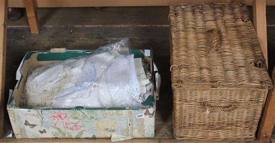 2 boxes of mixed linen